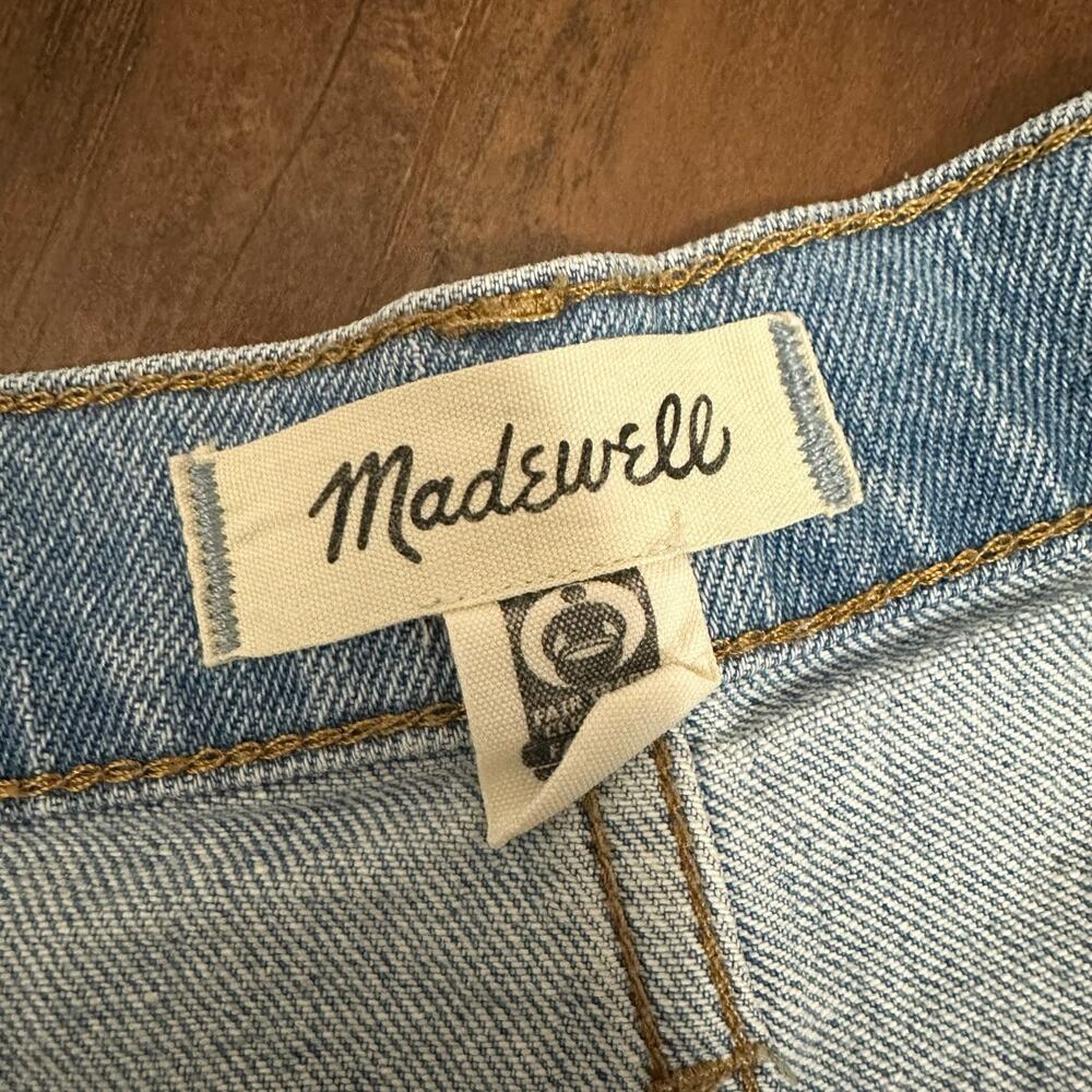 MADEWELL The Perfect Jean Short Blue Distressed Cut Off HR Grunge - Picture 7 of 11